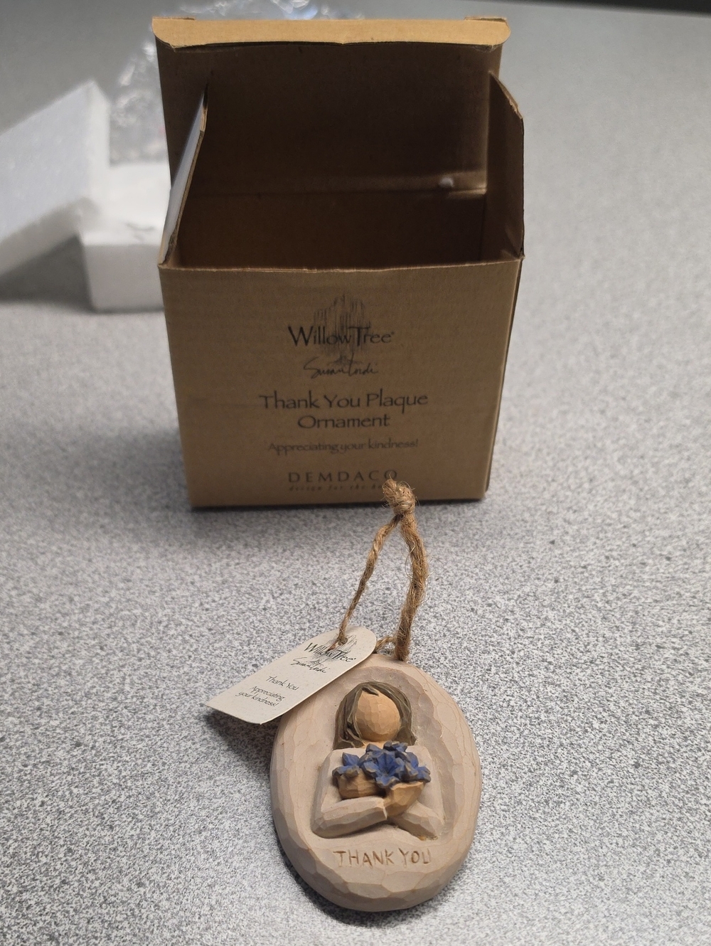 Willow Tree Thank You Plaque Ornament
